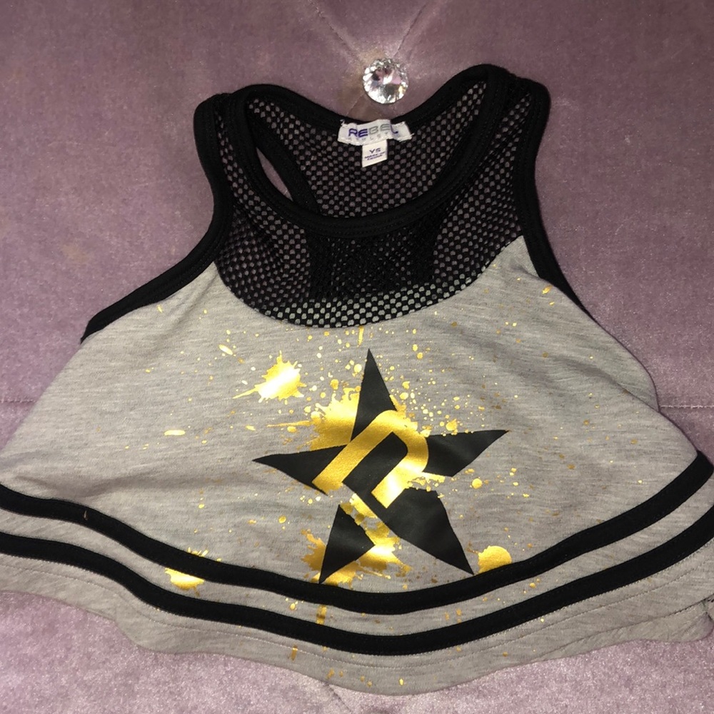 Rebel Athletic Crop Top🤩🖤